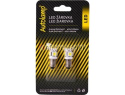 AUTOLAMP Žárovka LED 24V 4W BA9s čirá 5xLED 5050 2ks
