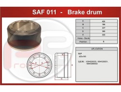 Buben brzdový SAF SKRS 9042