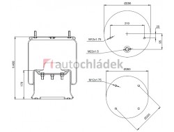 Měch pérování SAF 4023 kompletní
