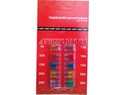 GMP Sada pojistek nožových MINI nízkoprofilová 5-30 A 10 ks