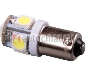 AUTOLAMP Žárovka LED 24V 4W BA9s čirá 5xLED 5050 2ks