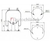 Měch pérování FRUEHAUF, TRAILOR, SMB 4159 kompletní