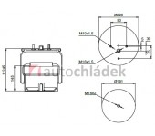 Měch pérování kompletní DAF CF/LF/XF
