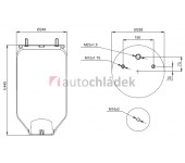 Měch pérování SAF 2618V bez zvonu