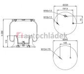 Měch pérování SCANIA zved. nápravy 1T15AA3