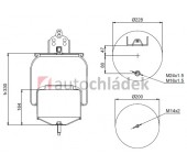 Měch pérování VOLVO FH12 PN, 6605 kompletní