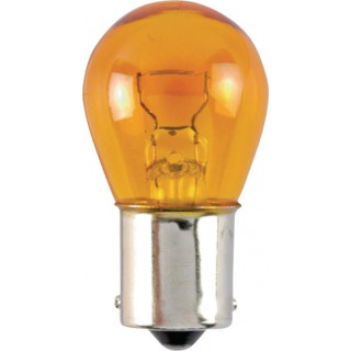 BERNER Žárovka kulová 12V 21W oranžová BAU 15s PREMIUM LINE