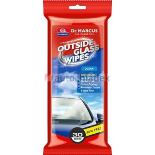 DR. MARCUS OUTSIDE GLASS WIPES 30 ks OCEAN - čistící ubrousky na venkovní sklo