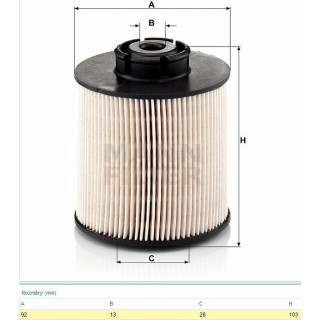 Filtr paliva PU 1046/1x MB