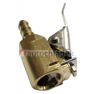 Koncovka hadice plnění pneu se zajištěním 6mm