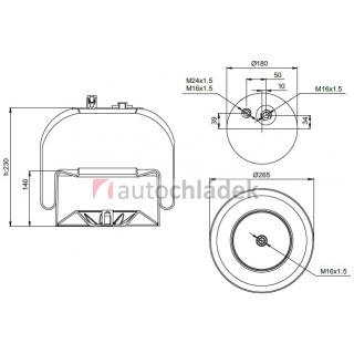 Měch pérování MB Actros 4186NP24 ZN