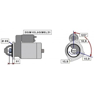 Startér 4kW/24V IVECO