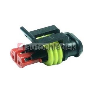 Zásuvka vodotěsná 1,5 se zámkem 2 piny